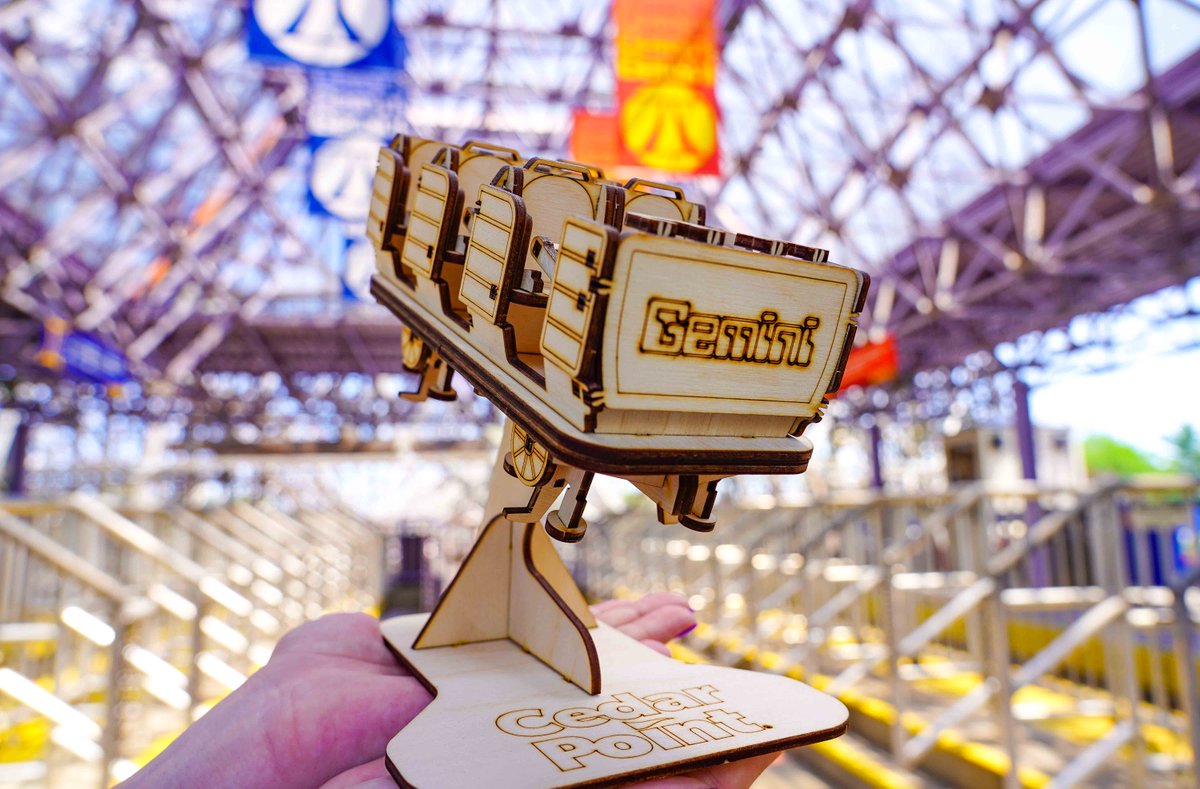 cedarpoint's tweet photo. Get in bestie, we're riding Gemini! Check out our new merch we have exclusively for Gemini's 43rd birthday! We're celebrating all weekend long! We also have a rainbow skyline cutout of the Cedar Point Skyline to celebrate. 🎉 

Get yours here: https://t.co/tt85jvyJkZ https://t.co/2W8ejVhQ5g
