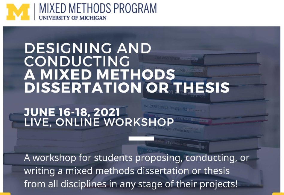 Mixed Methods Program at U-M tweet media