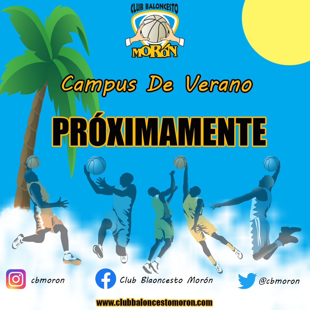 ¿Ganas de baloncesto 🏀🏀?

Tenemos preparado algo para ti.

Campus de verano Club Baloncesto Morón.

La próxima semana mas información.

#VamosMiMoron #SeguimosLuchando