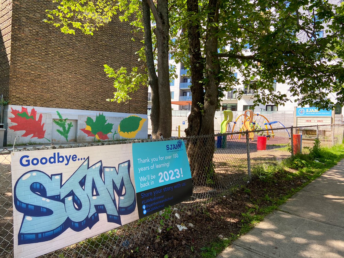 SJAMschool's tweet photo. Please say farewell to our 1919-2021 SJAM building!  #SJAMkidforever https://t.co/a8ifIp5slX