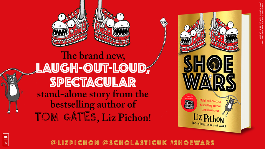 SCB_RightsUK's tweet photo. One vile villain. Two courageous children. The flying shoes of your most EPIC dreams. Shoe Wars by @LizPichon is a gadget-packed adventure like no other. Welsh rights have just recently sold bringing the total number of translations to 16! #SCBVirtualBF #BCBF21 https://t.co/LFaCfxFonS