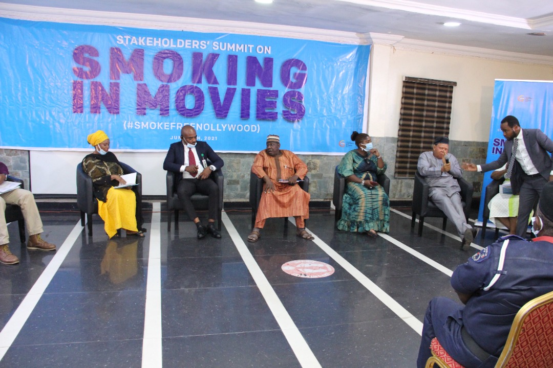 Techbrain_'s tweet photo. 2nd Panel Session on "Roadmap for Achieving a Stakeholders' Code of Practice Towards a #SmokeFreeNollywood moderated by @eagleofbeauty Deputy Director Voice of Nigeria-VON https://t.co/4U2lJp2dIP