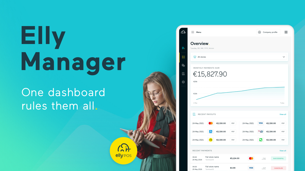 elly_pos's tweet photo. Elly POS dashboard makeover❗️ 
Meet 𝐄𝐥𝐥𝐲 𝐌𝐚𝐧𝐚𝐠𝐞𝐫, with many practical functions making the management of your business a breeze 💫
#EllyPOS #POSterminal #digitalpayments #PaymentSolutions #paymentservice #cryptopayments #cardpayments https://t.co/XEbC6lTkdr