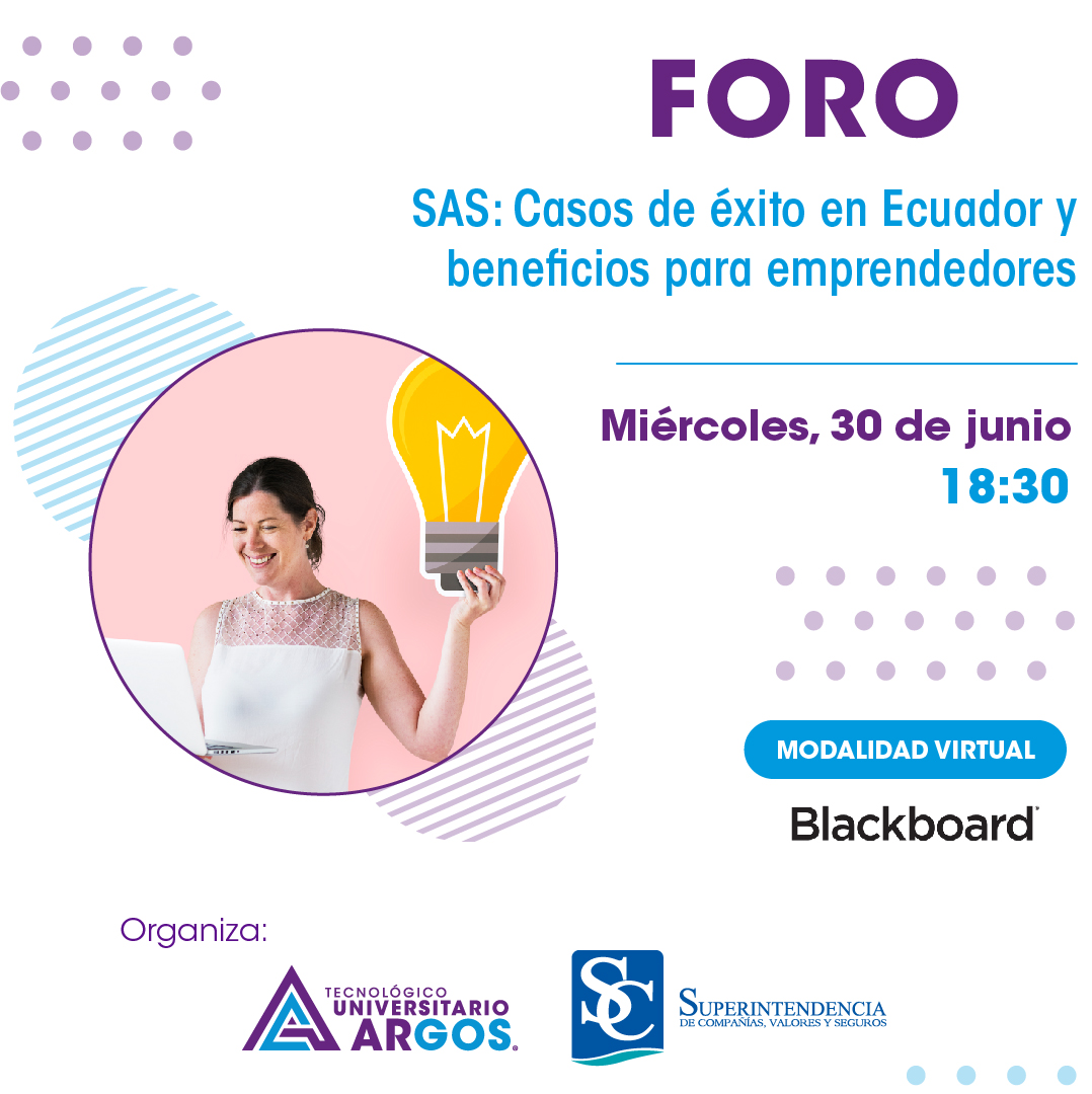 ¿Sabías qué la SAS beneficia a los emprendedores? 🤩

🔊Te invitamos a participar en el foro organizado con la @supercias  dónde conocerás cómo formalizar tu negocio y sus ventajas para los emprendedores.

#Foro #TecnologicoUniversitarioArgos #SuperCias #Emprendimientos #Ecuador
