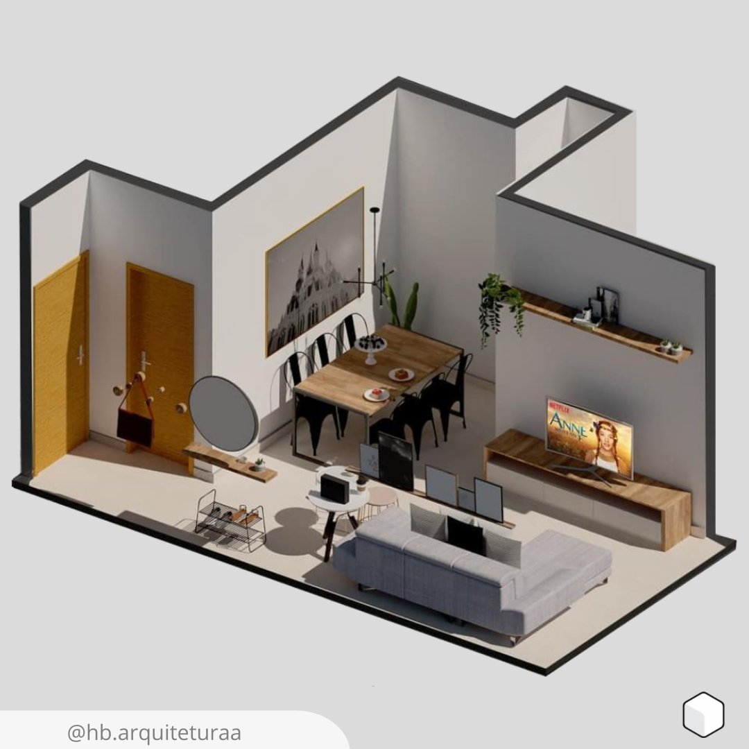 Blocks Revit on Twitter "Minimalist living room, designed by the