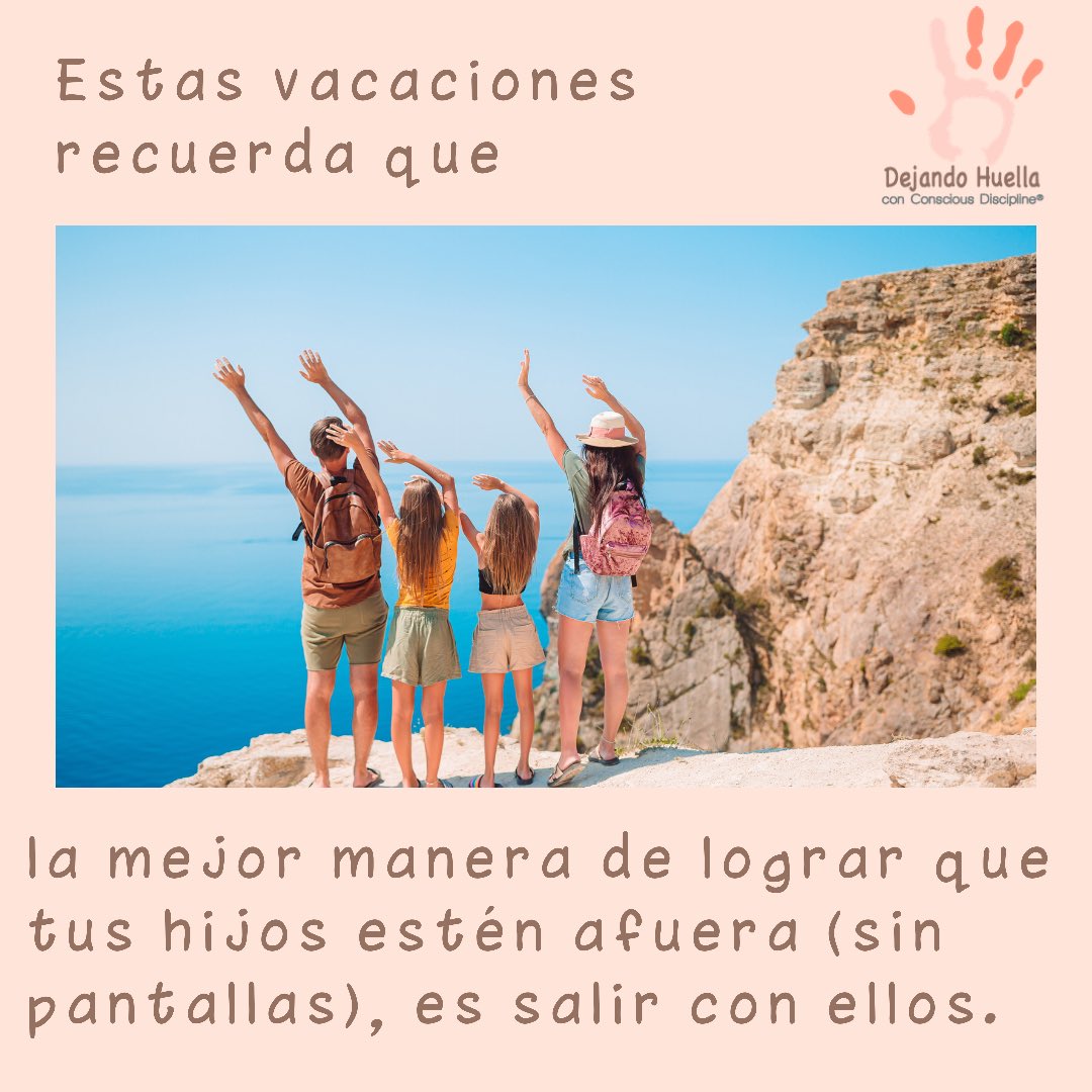 NoNamePDP's tweet photo. Aprovecha las vacaciones para conectar más con tus niños. Recuerda que la conexión fomenta la cooperación.
#prisciladejandohuella #consciousdiscipline https://t.co/uV9siX0NBT