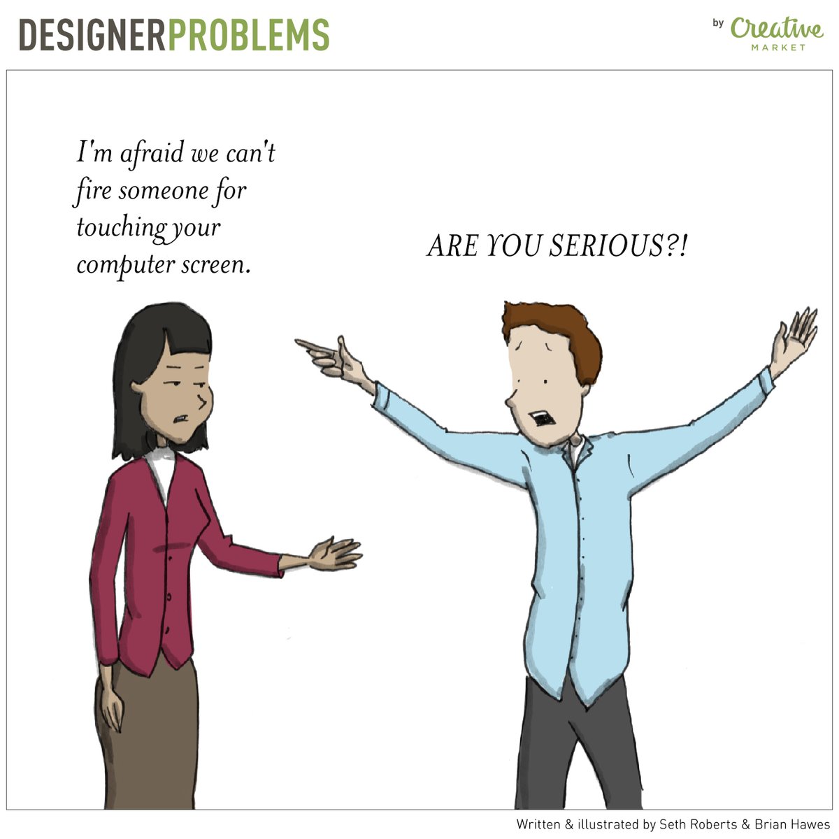 4over's tweet image. Does this bother anyone else? #designerhumor 
Image credit: @creativemarket