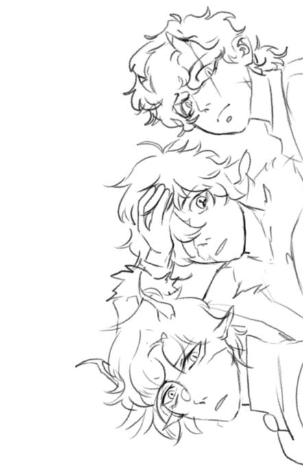 What are they looking at
#benchtriofanart 