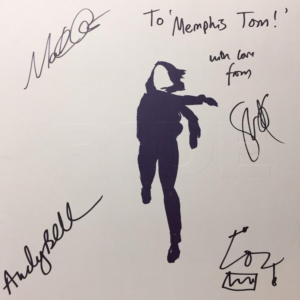 memphis_tom's tweet photo. @Rideuberfans @rideox4 Another #weatherdiaries memory was get the album cover signed by the @rideox4 lads. I think it was in Portland or Seattle. https://t.co/u4894sspcw