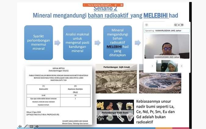 AtomMalaysia's tweet photo. Satu sesi taklimat berhubung Rang Undang-Undang (RUU) Tenaga Atom (Pindaan) 2021 secara maya telah diadakan bersama Kerajaan Negeri Johor dalam Mesyuarat Maklum Balas Pelaksanaan RUU Tenaga Atom (Pindaan) 2021.
.
#AELB
#RUUTA
#NuclearSafety
#MOSTI https://t.co/IiKZhbEEsk