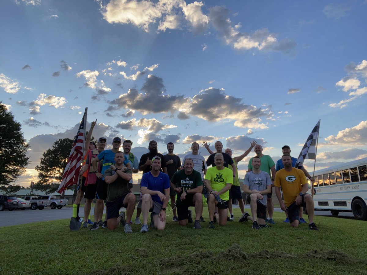 17 at the #therush <a href="/F3ENC/">F3ENC Crossbones</a> we took a figure 8 route around Greenville with a base of 4.25 miles. Some got more. #BePositive