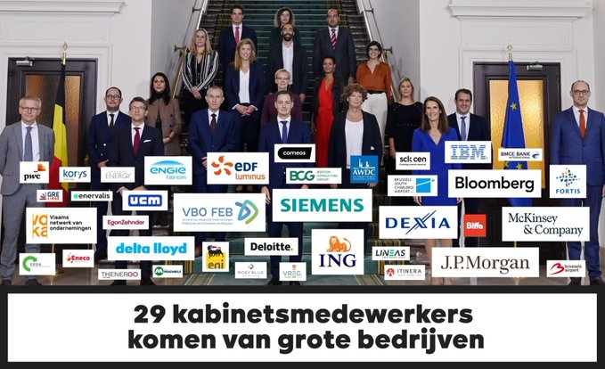 Nu snappen we het...... 

Met <a href="/EngieBelgium/">ENGIE Belgium 🇧🇪</a> <a href="/LuminusEnergie/">Luminus Energie</a> dik vertegenwoordigd in het kabinet van <a href="/TinneVdS/">Tinne Van der Straeten</a> is het niet verwonderlijk dat ze de belangen van deze fossiele giganten behartigt in plaats van die van burgers.

#tegengas #dégaze