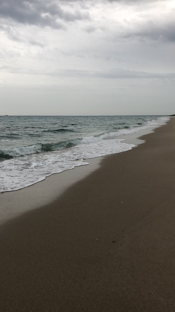 This morning’s run/walk just me and the Atlantic. Have a great day!