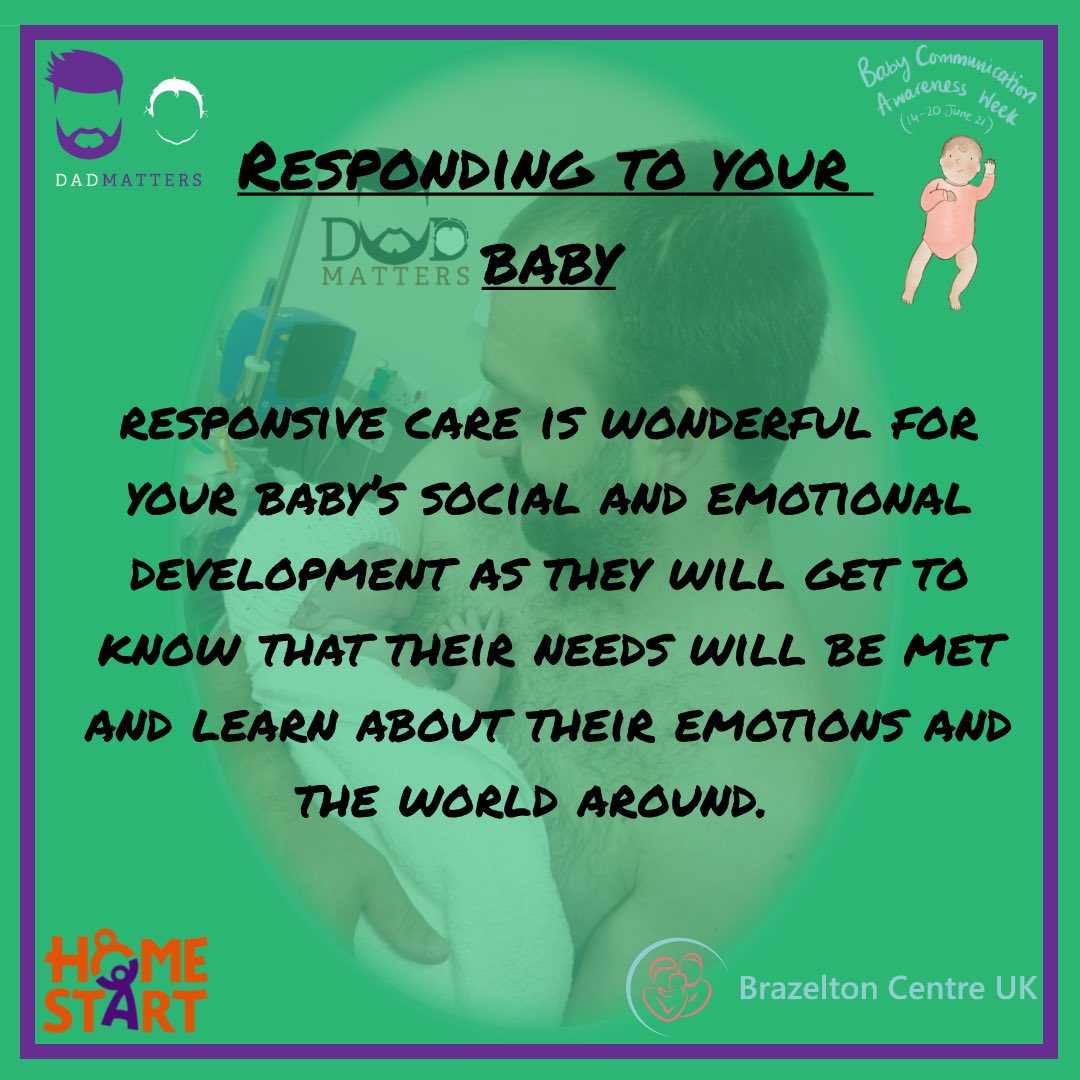 dadmattersuk's tweet image. When you spend time with your baby, and wonder about what they are thinking and communicating to us, you will get to know them and their cues, and how they prefer to interact. #babycommunicationweek #learningbabieslanguage #dads @BrazeltonUK @iHealthVisiting @AIMH_UK @homestartuk