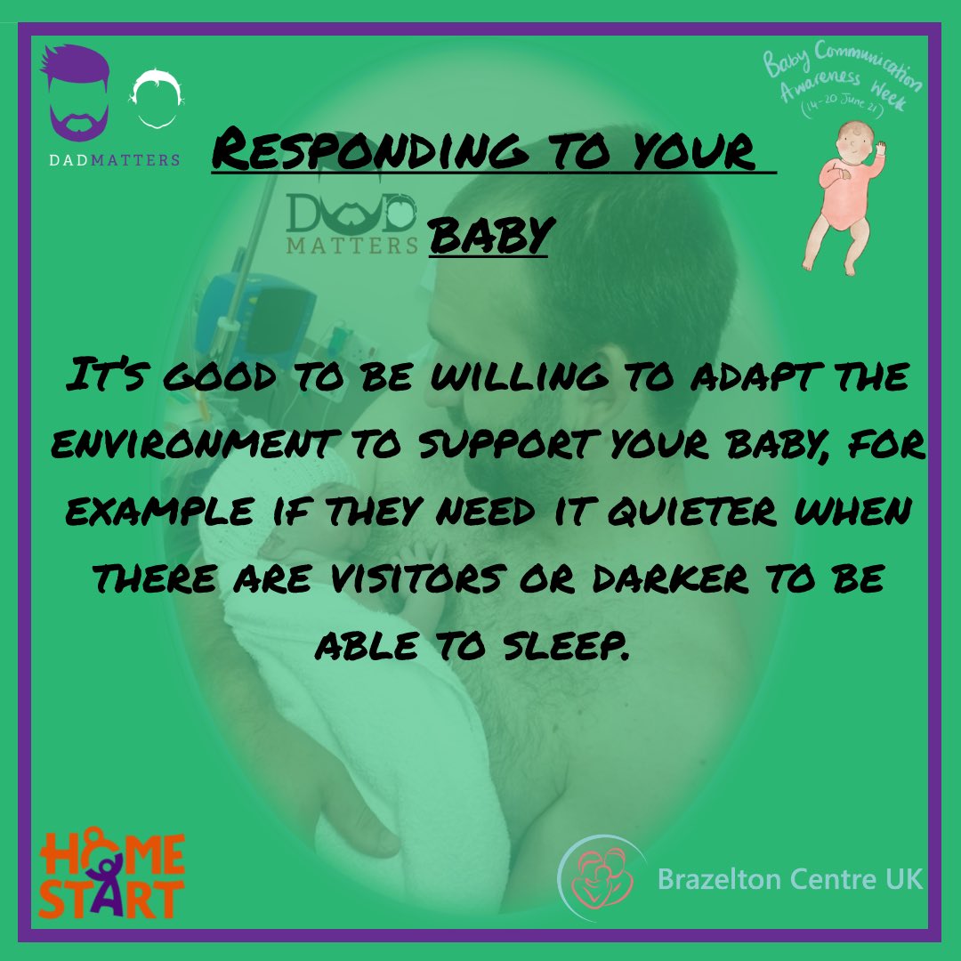 dadmattersuk's tweet image. When you spend time with your baby, and wonder about what they are thinking and communicating to us, you will get to know them and their cues, and how they prefer to interact. #babycommunicationweek #learningbabieslanguage #dads @BrazeltonUK @iHealthVisiting @AIMH_UK @homestartuk