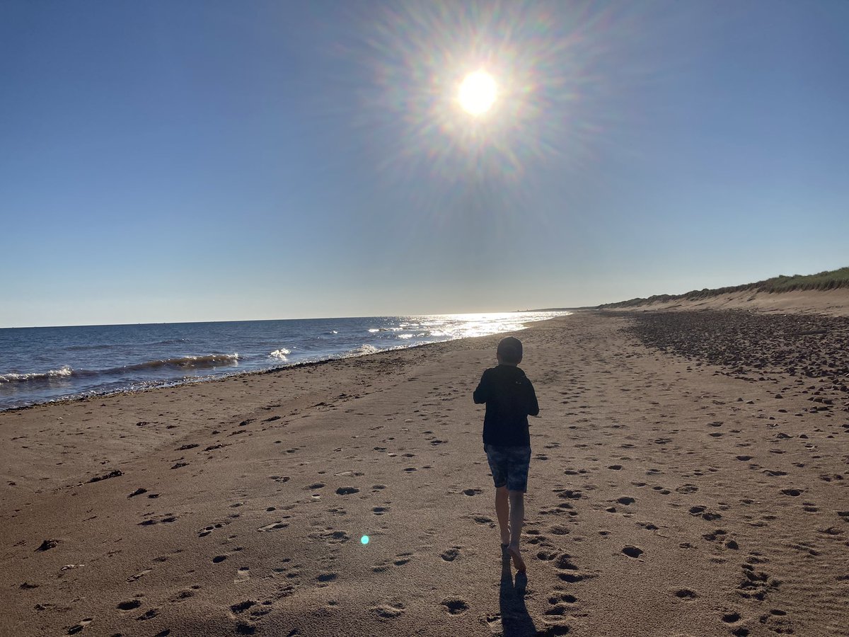 With PEI easing of restrictions, first day out of isolation! Celebrating with a morning run!