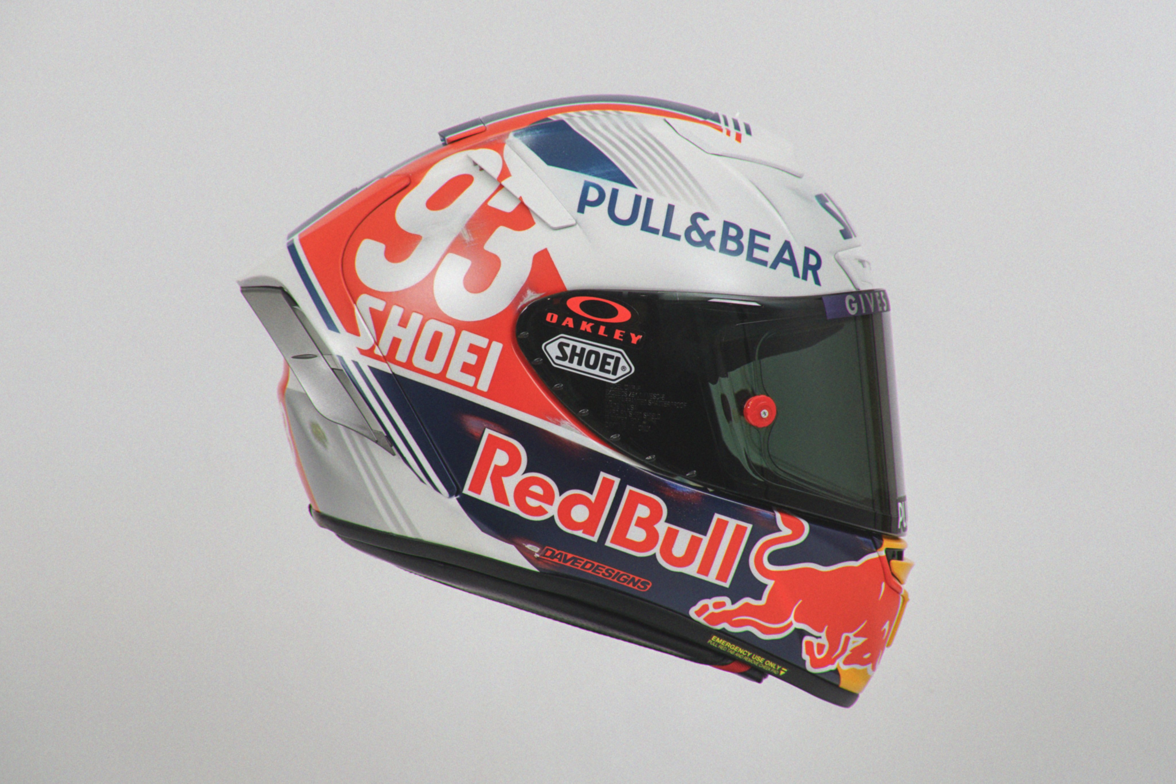 Red sales bull shoei