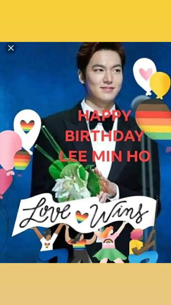 Happy birthday to the king of my heart the man of my dreams the love of my life Lee min ho  