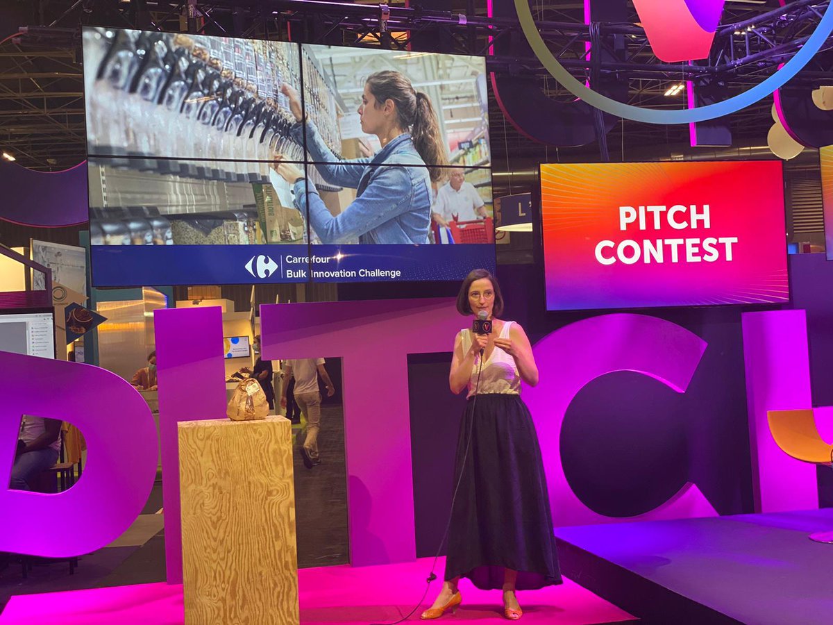 news_carrefour's tweet photo. Top départ de notre challenge #startup au salon #VivaTech : À vos solutions pour améliorer l'expérience vrac en magasin ! 
Les détails ici : https://t.co/GktfbEclbA https://t.co/vEOPIlGIcI
