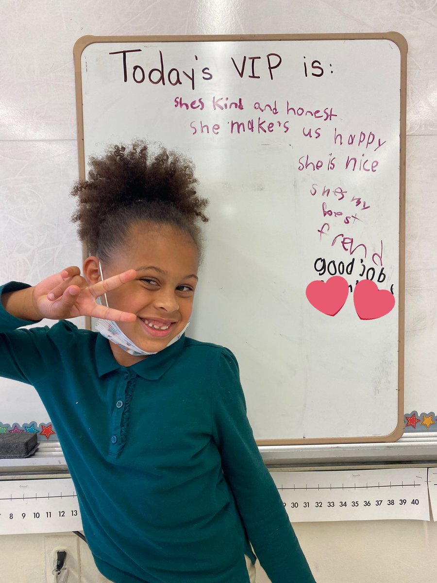 As we wrap up the year we are highlighting a student a day, crowned class V.I.P. Aside from the classroom perks that come with this title we also take a moment to write some kind words to this person. Here were our 1st two VIPs &amp; some of the warm fuzzies they received.🥰 #PS76Q
