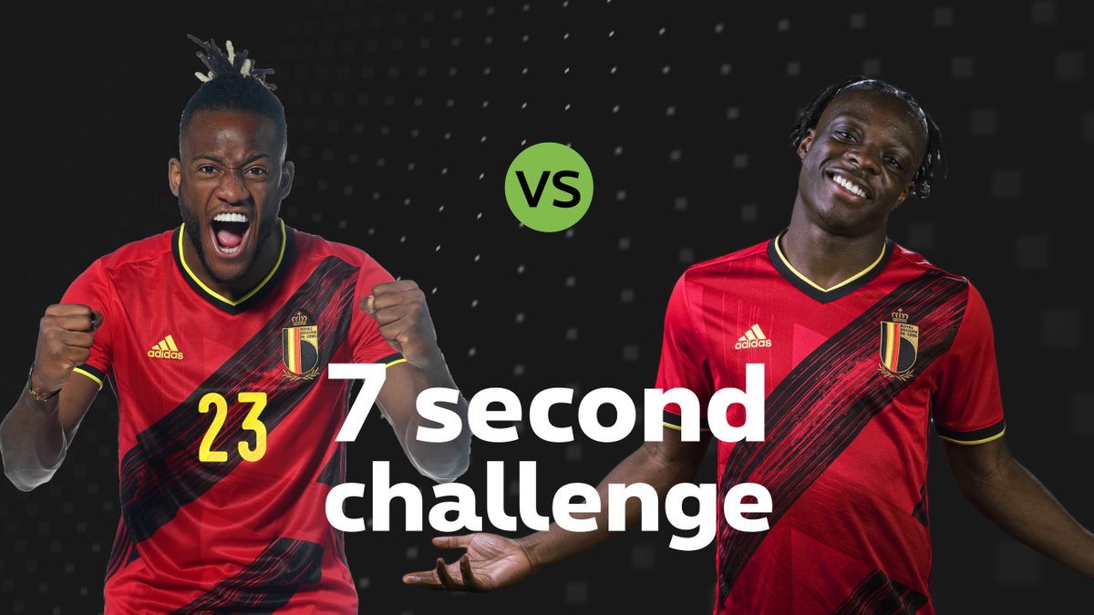 PickxSports's tweet photo. "Geef 3️⃣ juiste antwoorden in 7️⃣ seconden"❗🇧🇪
Welke Rode Duivel wint de "7️⃣ second challenge"❓😏
👉Bekijk hier het duel tussen @mbatshuayi
en @JeremyDoku : https://t.co/XcGNuIPxHr 🔥
#pickxsports #EURO2020 #RedDevils #DEVILTIME #RodeDuivels #7secondchallenge https://t.co/fpmLeFHBnX