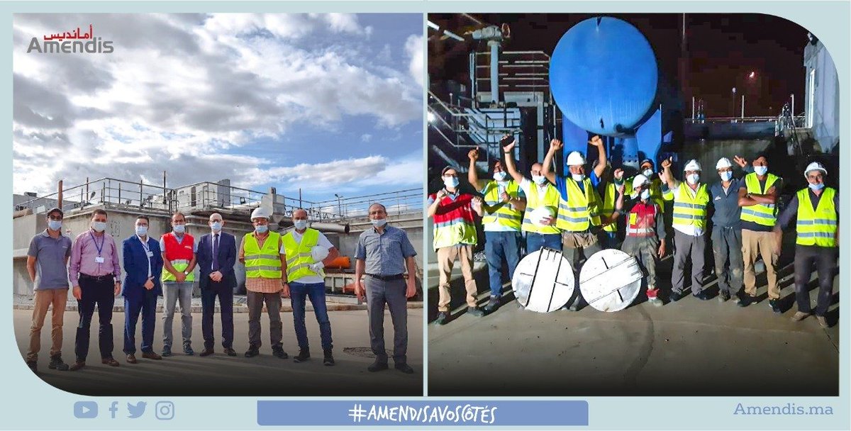 AmendisOfficiel's tweet photo. 📣Ce matin en compagnie des directeurs, notre DOP de Tétouan, rend visite à #NosHérosDuQuotidien pour les remercier pour leur forte mobilisation pendant 3⃣nuits successives afin de réparer une anomalie à la #SPRET & assurer ainsi la continuité des #ServicesEssentiels
BRAVO👏👏 https://t.co/W6xowKwvYL