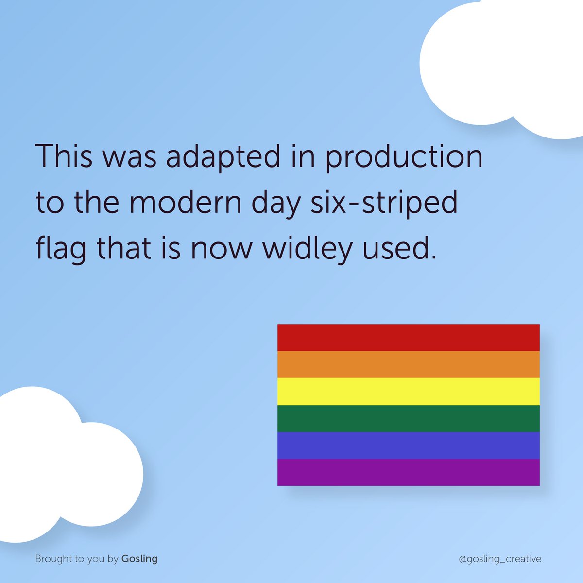 How the 🏳️‍🌈 became the symbol for pride!

Let's continue to celebrate this colourful, rainbow month🕺✨🌈
.
#pride2021 #pridemonth2021 #prideinlondon #prideflag #rainbowflag #flags #pridesymbol #symbols #gilbertbaker #designwithpurpose #designpride #illustrator #designinspo