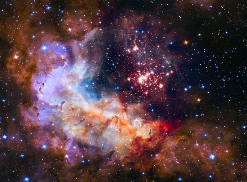 isset_space's tweet photo. Westerlund 2. Through the lens of Hubble, 6 to 13 light-years away, a giant star cluster about 2 million years young containing some of our galaxy’s hottest, brightest, largest stars known to Earth🌌

Credit: NASA, ESA, Westerlund 2 Science Team

#NASA #Hubble #Galaxy #Westerlund https://t.co/rEWwc9KQjC