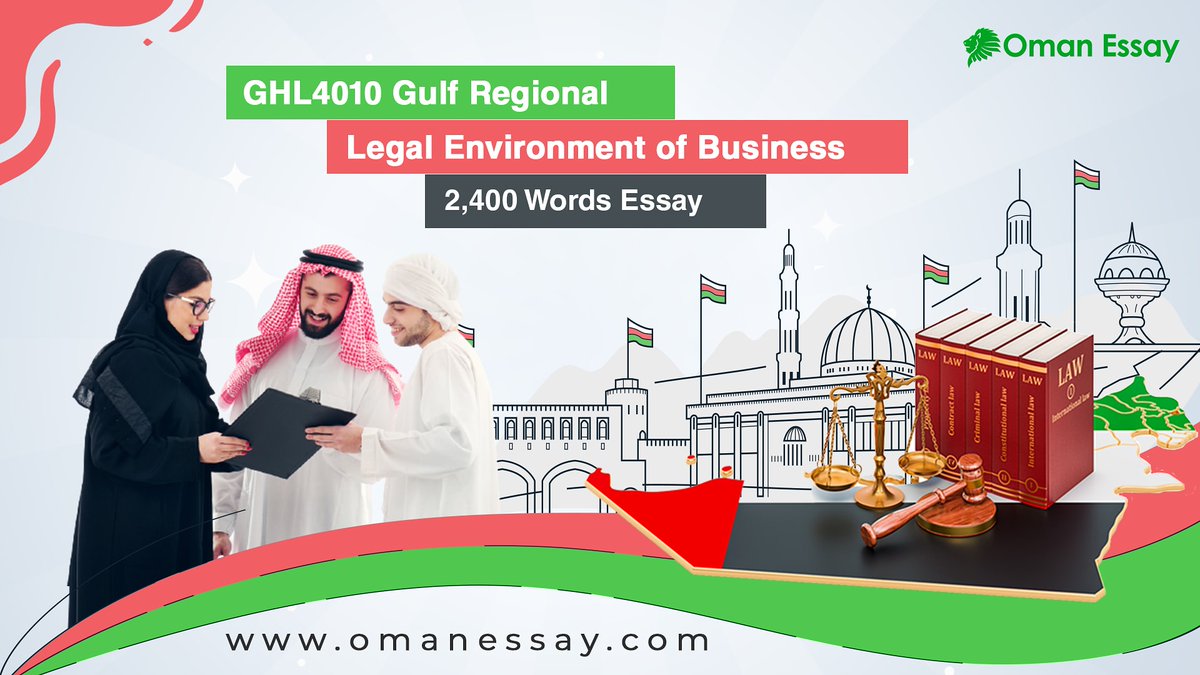 OmanEssay's tweet photo. GHL4010 Gulf RegionalLegal Environment of Business Assignment

#essayoman
#assignmenthelpindubai
#assignmenthelpindubai
#assignmentwriter https://t.co/gR7I6iV0b7