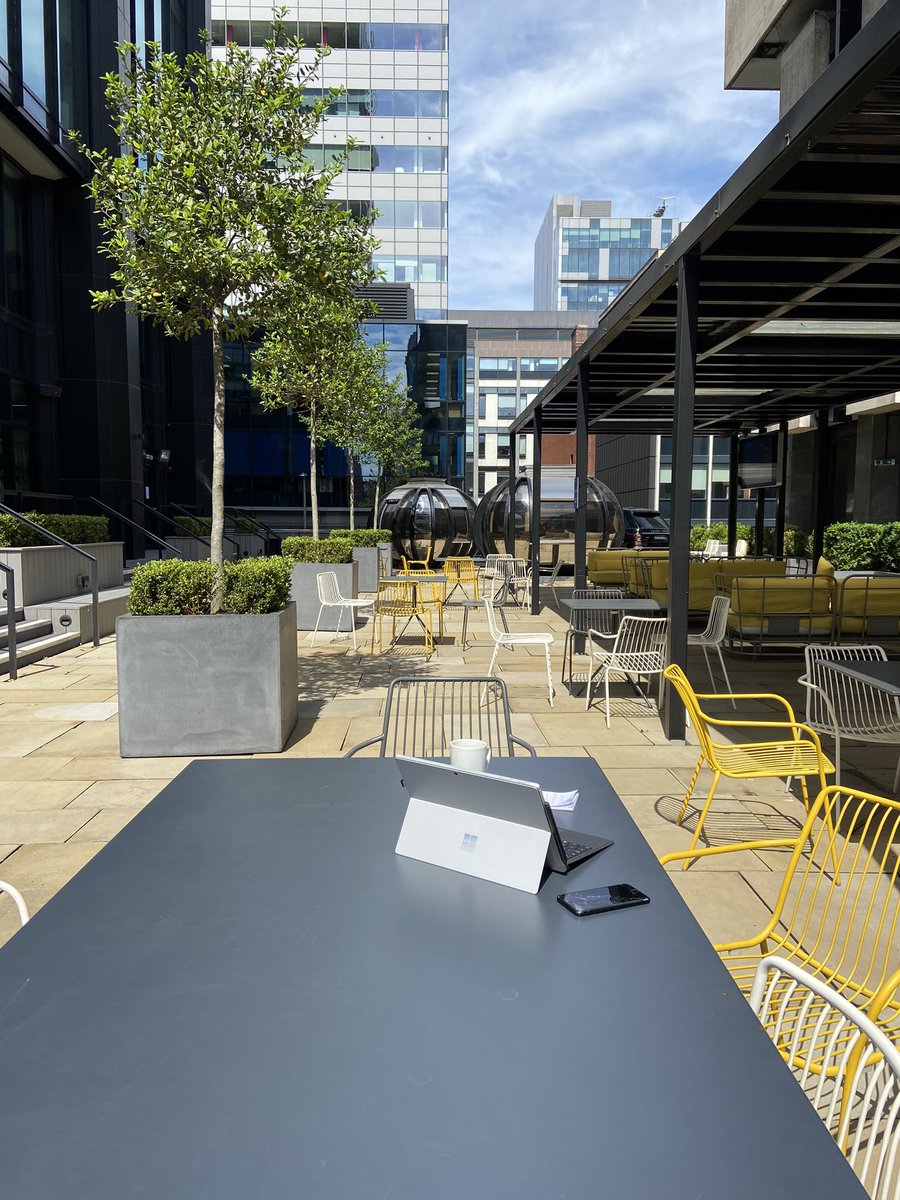 DIB_PatrickG's tweet photo. Making the most of the beautiful terrace @Bruntwood_UK NEO this afternoon.

DM me about @DIBManc Downtown in Business membership or come find me for a chat!
#Manchester #business #network https://t.co/0z95OOMoGm