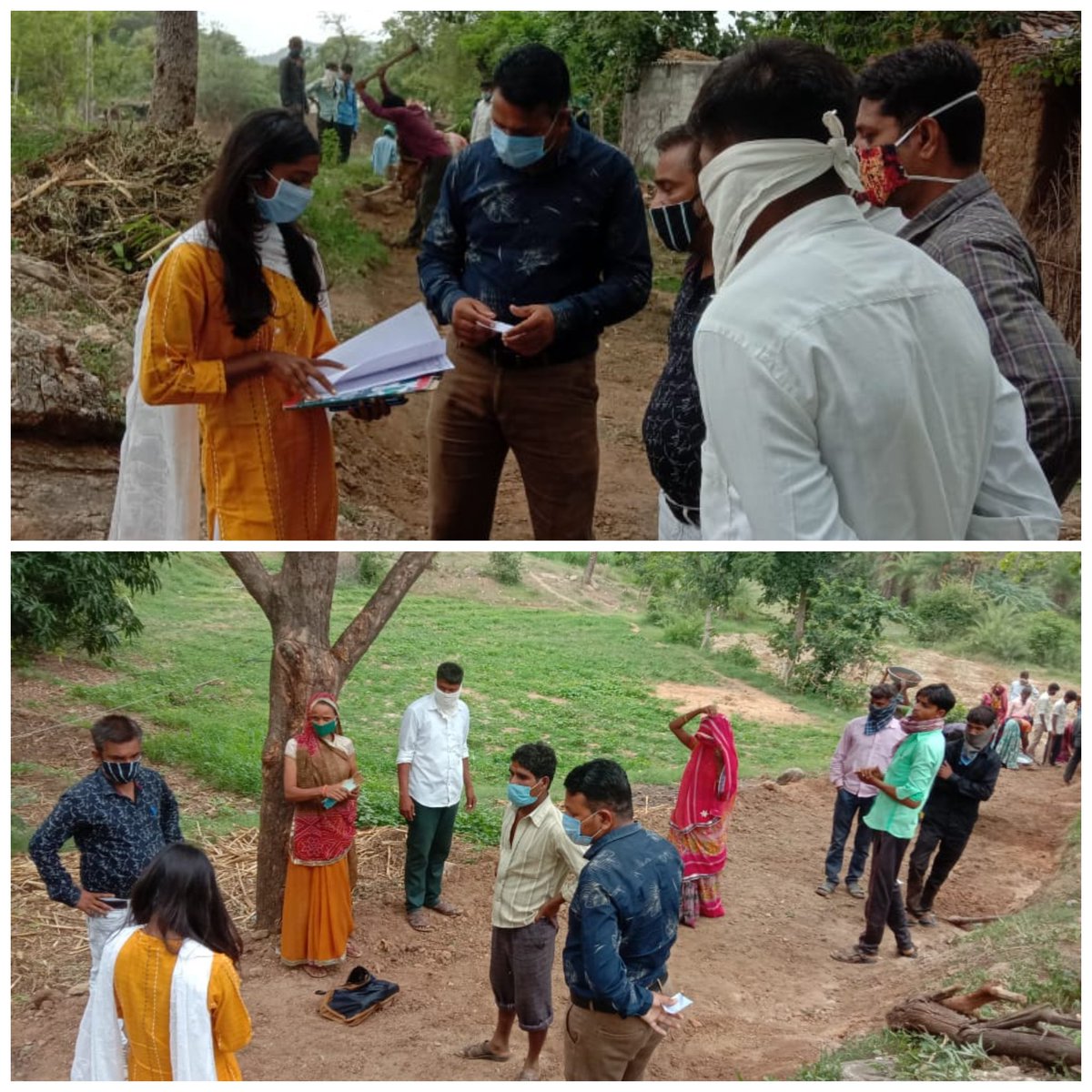 Visited MGNREGA sites at Kalikankar village, Poshina
<a href="/sabarkanthadp/">DDO Sabarkantha</a> 
@MSabarkantha 
<a href="/MgnregaPoshina/">MGNREGA_Poshina</a>