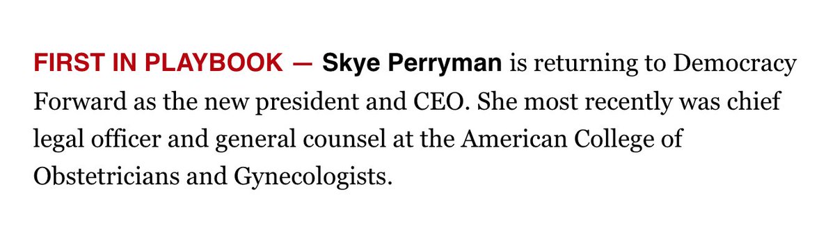 DemocracyFwd's tweet photo. We’re excited to share that @SkyePerryman has returned to Democracy Forward as our new President and CEO!

The fight for a government that empowers communities, enables progress, and works for all people continues.

https://t.co/2kxTSpdAPI https://t.co/cRYzqh2jL7