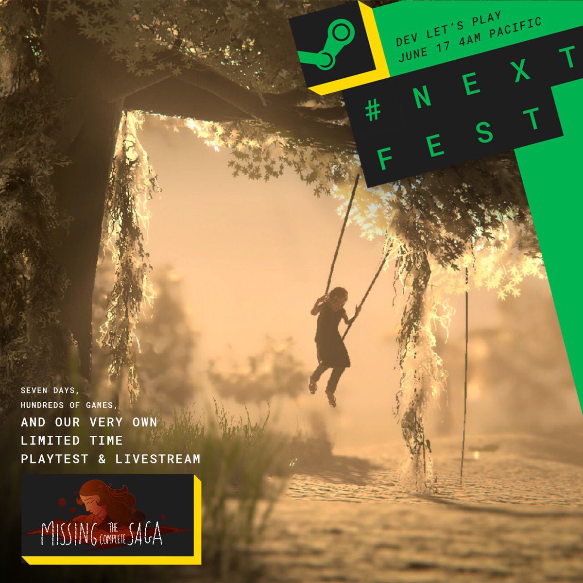 Missing The Complete Saga is now available for Limited Time Playtest and Livestream on Steam's Next Fest! Catch it today at 5:00 pm on Steam. store.steampowered.com/news/app/14713…
Don't forget to wishlist the game! store.steampowered.com/app/1471320/Mi… #MissingTheCompleteSaga #diversegames #steam #nextfest