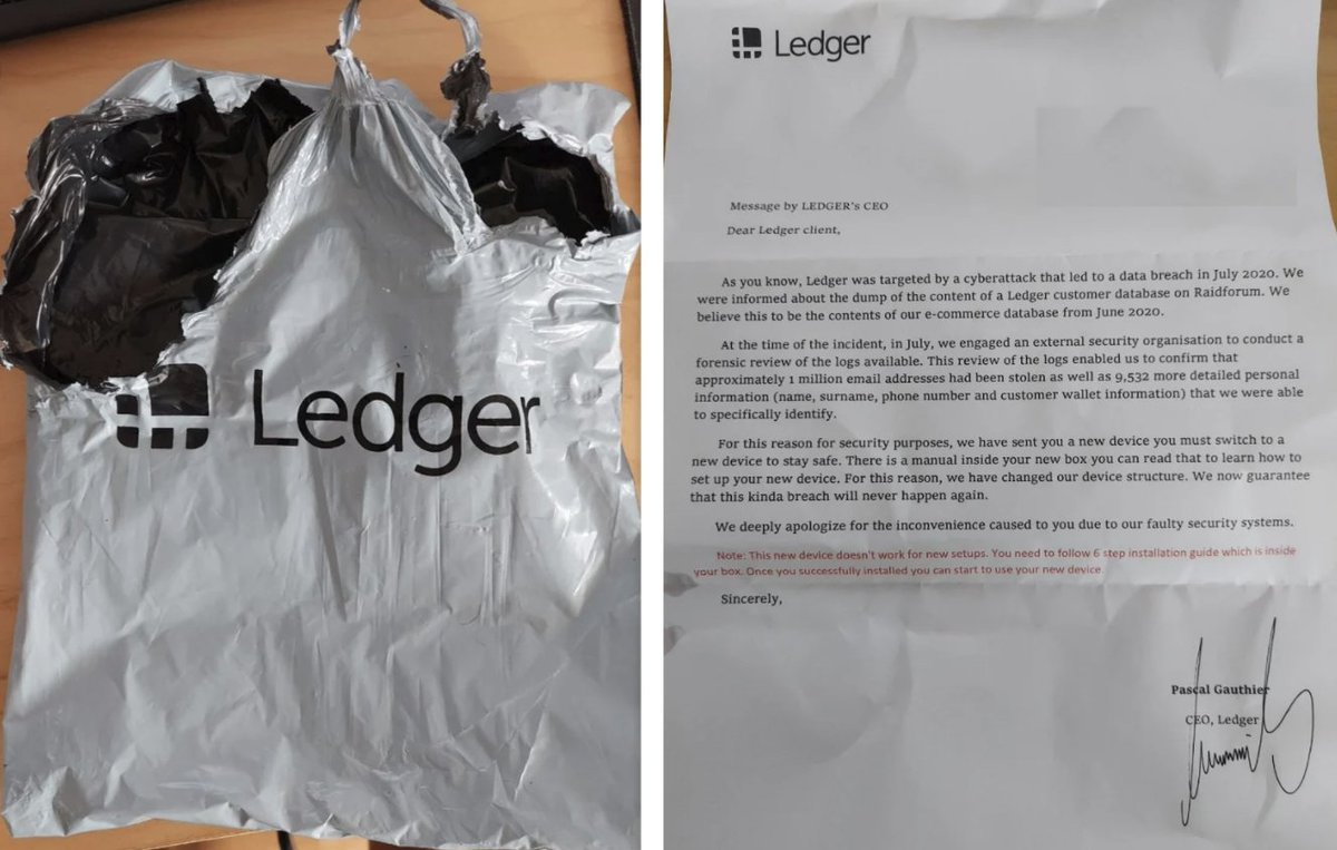 gregory_raymond's tweet image. Du phishing de compétition 😨

Des hackers ont envoyé des @Ledger trafiqués aux personnes dont les coordonnées se sont retrouvées sur le Net après le vol du fichier client de l'entreprise en juin 2020

Ils sont modifiés pour leur dérober leurs cryptos

bleepingcomputer.com/news/cryptocur…