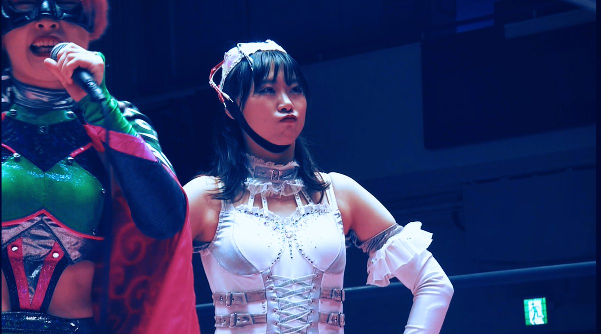 ThePtSan's tweet photo. @doratles with Dope accessory for her gear 🤍⛑️
#DragonHat #TatsumiDevice 
#tjpw https://t.co/euy9ejx3Ul