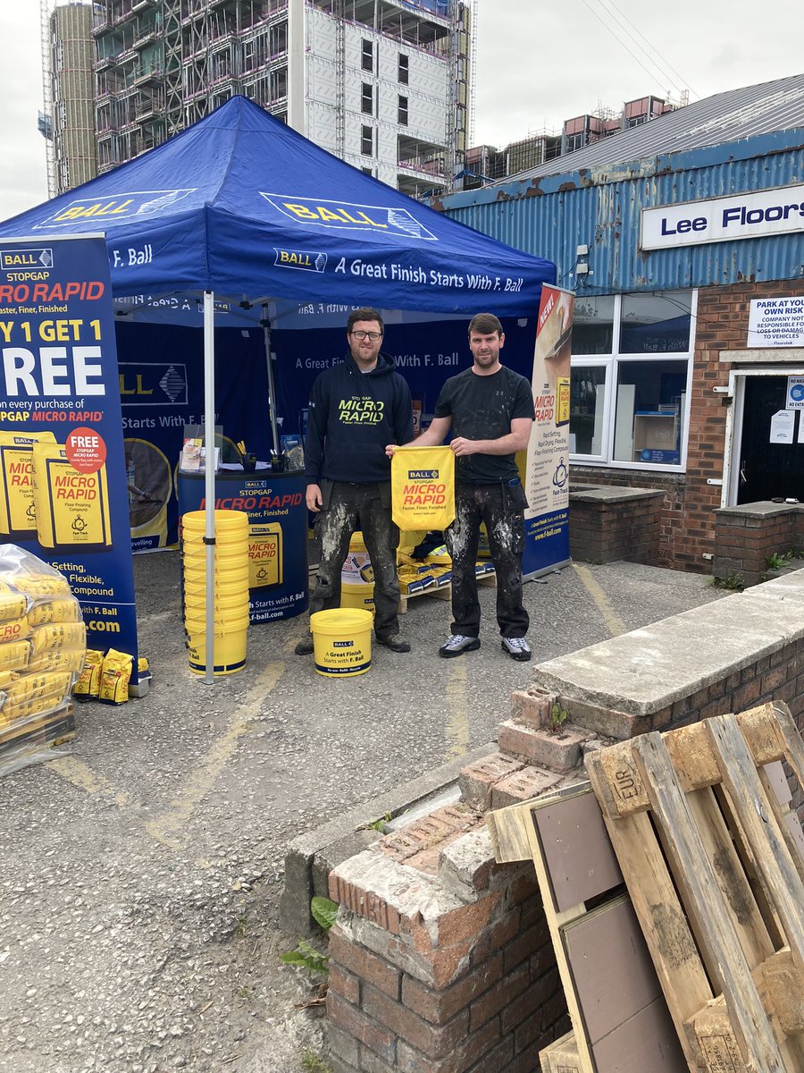 FBallTechGK's tweet photo. F Ball Trade Day at Lee Floorstok Liverpool where we are presenting our New Stopgap Micro Rapid # floor prep#Team FBall https://t.co/a8CwXbkatq