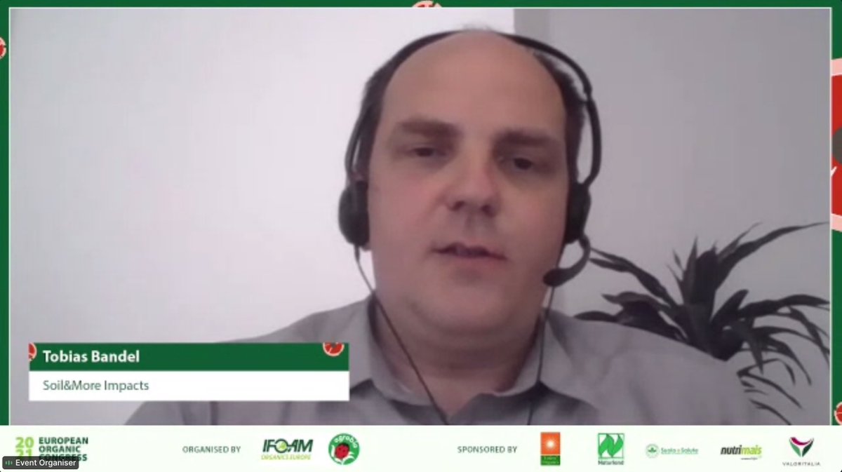 OrganicsEurope's tweet photo. To succeed in our 🎯, we need more people to know that organic is actually the more economically viable option. Let's liaise with all possible allies, focusin on what unites us rather than what divides us - Tobias Bandel @SoilandMore #EOC2021  
@BioEcoActual @AgrobioAPAB https://t.co/QhUaCjREKF