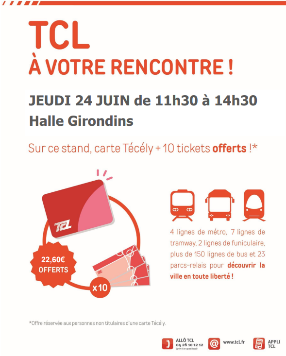 AssoCLE7's tweet photo. 🔎Zoom stand TCL🔎
🚌TCL sera présent à l'évènement mobilité CLE7 du 24 juin pour vous accompagner sur le volet transports en commun !
📝Inscriptions : https://t.co/sBdFTXDqzz
#CLE7 #mobilite #lyon7 #TCL_SYTRAL https://t.co/ejFPrs9U8K