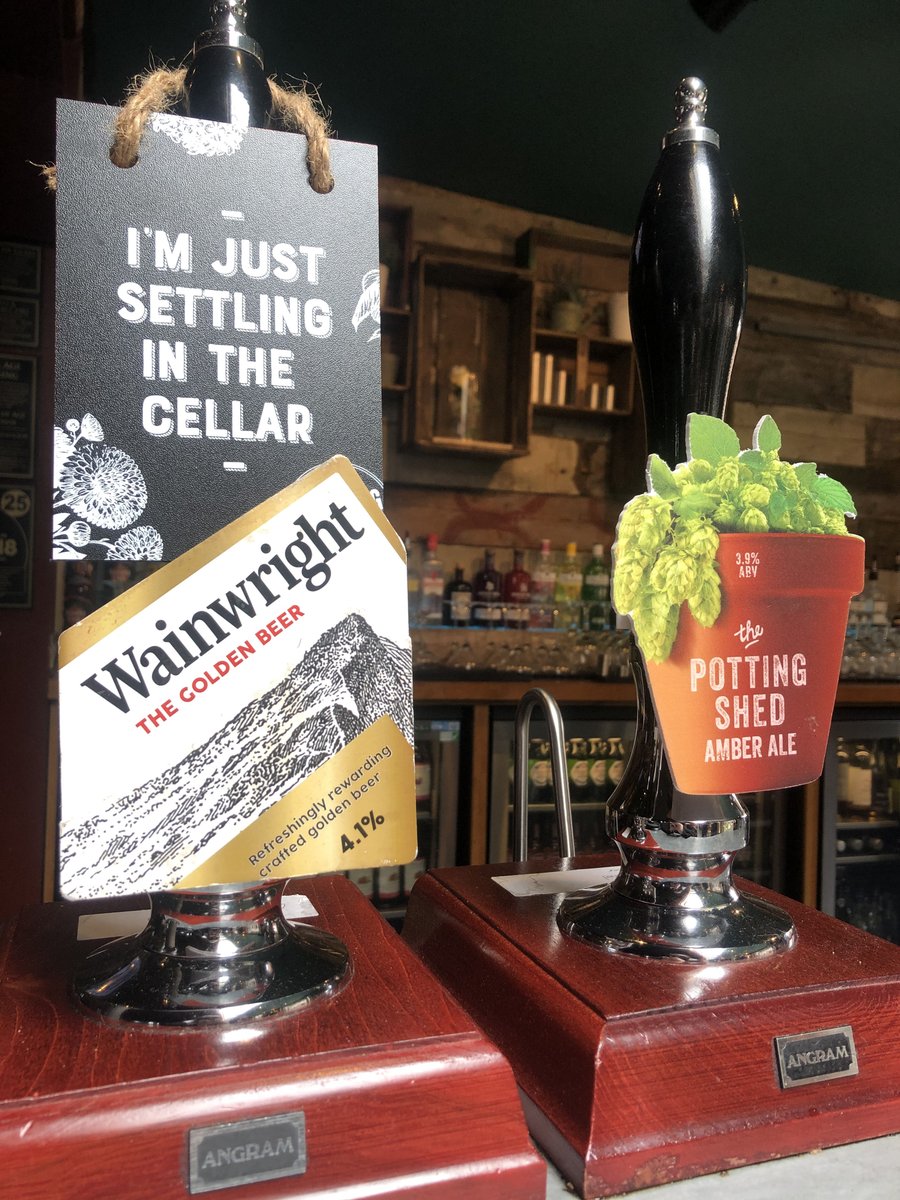 PottingShedNtha's tweet image. 🍺 Don’t worry be hoppy 🍺

The sun might not be shining today potters but we’ve got a new addition to our ales🍻

Wainwright, a delicious golden beer! 🍻
Goes perfectly with one of our wood fired pizzas 🍕 
#dontworrybehoppy #shedlife #happypotting