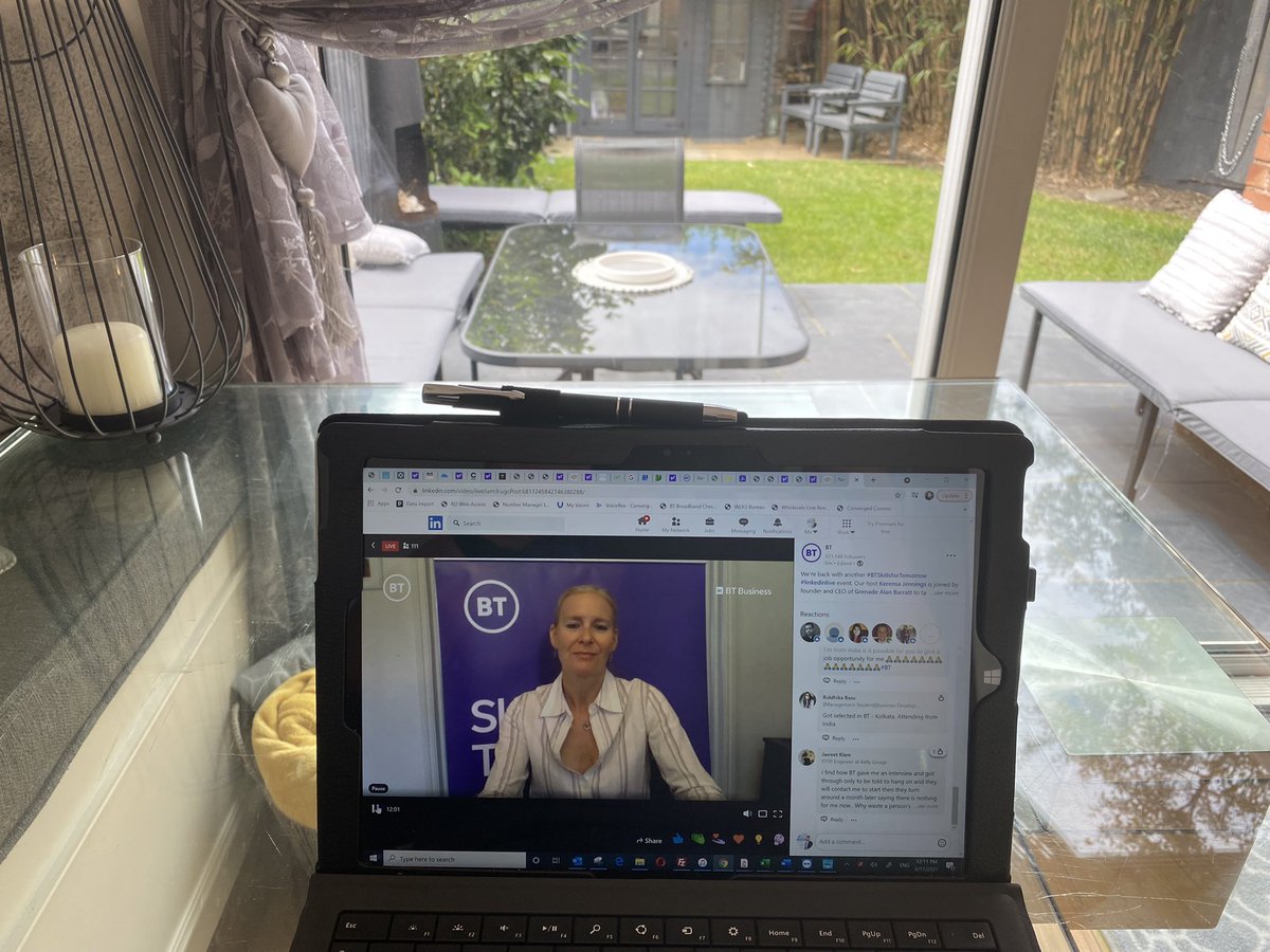CommsConverged's tweet photo. Really enjoyable #linkedinlive online event hosted by Kerensa Jennings & @bt_uk #BTskillsfortommorrow with Alan Barrett of @grenadeofficial #disruptivebrand #howtostandout https://t.co/6bPzxwJJqh