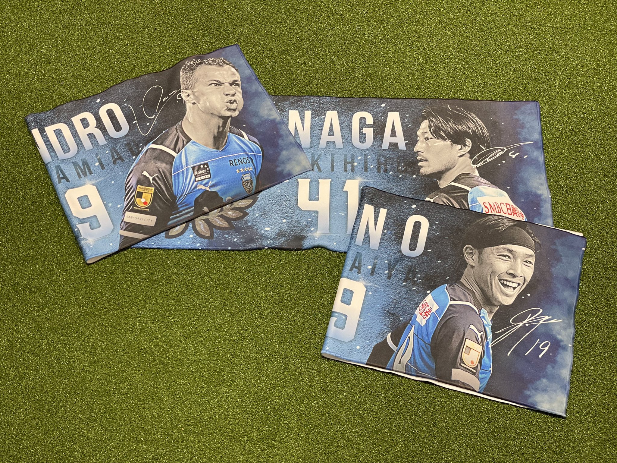 おしゃれ人気 川崎フロンターレ 三笘 ミトマ プレイヤーフェイスタオル 三苫 タオル Web限定