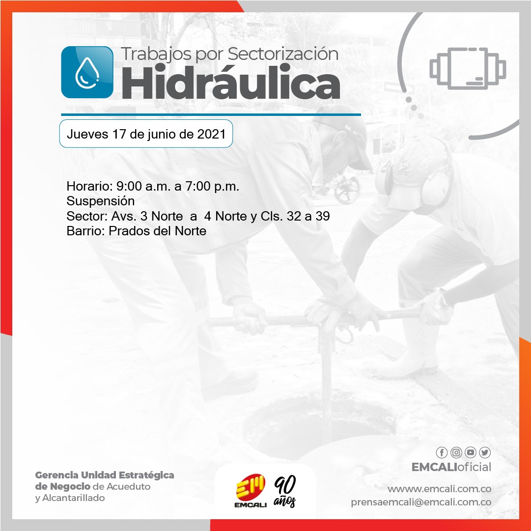  Estos barrios de Cali se quedarán sin agua por reparaciones este jueves