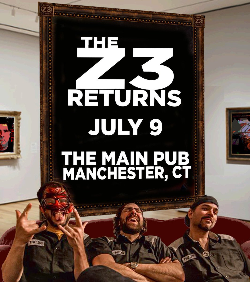 The_Z3's tweet photo. We’re back! Can’t wait to share an evening of funky &amp; free takes on #frankzappa with you! 

Tickets on sale today @TheMainPub website. 

 @beausasser @billcarbone @timpalmieri https://t.co/xjyyc58z4v