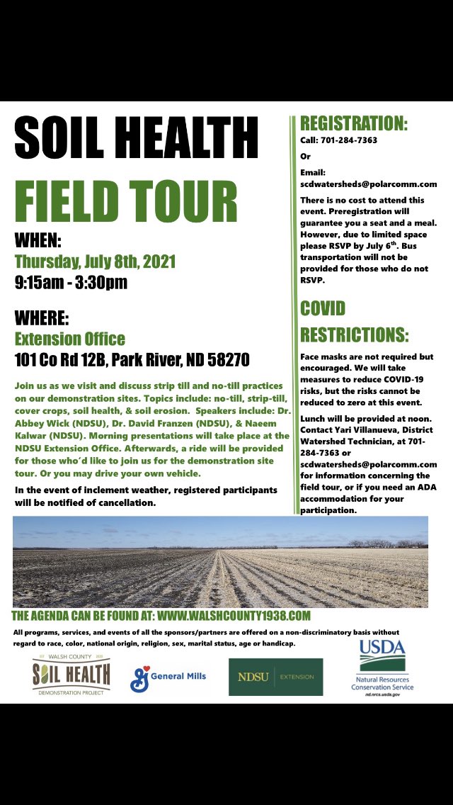 ND_CCA's tweet photo. Check out https://t.co/yaCaJoDydH for more details. 4.5 SW CEU credits available @NDSUsoilhealth https://t.co/R22JGCbJsQ