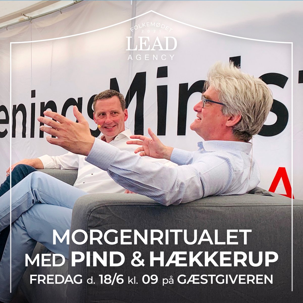 Til de morgenfriske starter vi fredagen på Gæstgiveren i selskab med Søren Pind og Nick Hækkerup. Kig forbi og få underholdende debat til morgenkaffen! #FM21