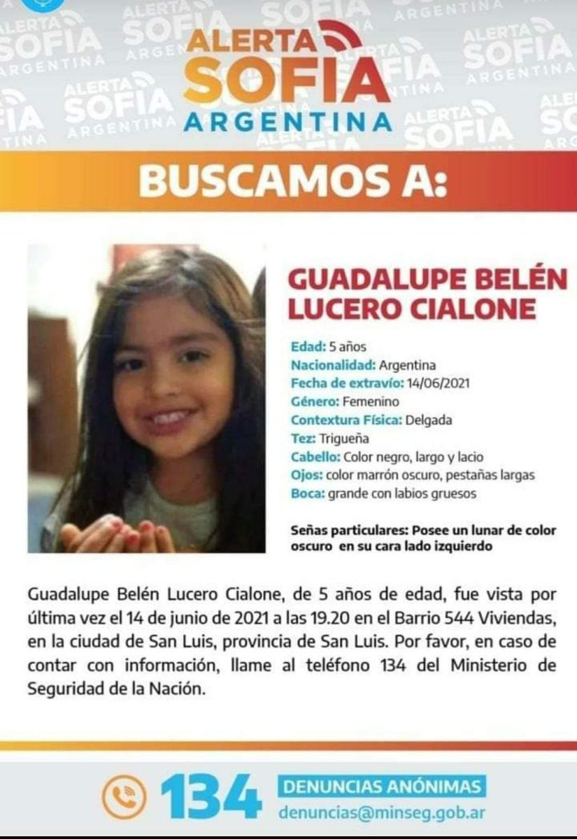AlertaEscolares's tweet photo. #AlertaEscolares 
Unamos la fuerza de todos para que aparezca, nadie sabe si mañana le puede tocar a uno vivir una situación así.❤️🇦🇷
#AlertaSofia https://t.co/IwKP8cBkmW