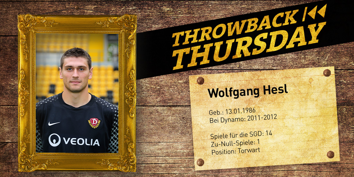 DynamoDresden's tweet photo. 2011 kam Wolfgang #Hesl vom HSV zur SGD, wo er zunächst als Nummer 2 hinter Dennis #Eilhoff vorgesehen war. Auch weil dieser sich verletzte, kam der Keeper in der Folge zu 14 Pflichtspieleinsätzen im Dynamo-Tor, ehe er selbst mit einem Fingerbruch länger ausfiel. #SGDTbT #sgd1953 https://t.co/T6ebj6WWSD