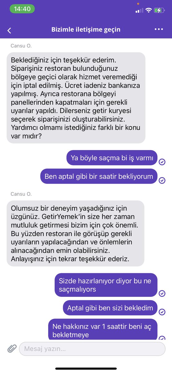 birdeliAta's tweet photo. @getir @GetirYemek  REZİLLİK. 1 saat 16 dakikadır yemek bekliyorum. İptal edildiğini daha yeni öğreniyorum. BECEREMİYORSANIZ YAPMAYIN. @BurgerKingTR https://t.co/bo12Iz4vAm