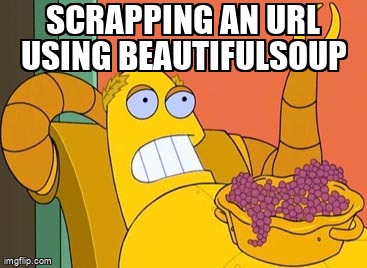 overflow_meme's tweet image. scrapping an url using beautifulsoup stackoverflow.com/questions/6801… #htmlparsing #python #beautifulsoup