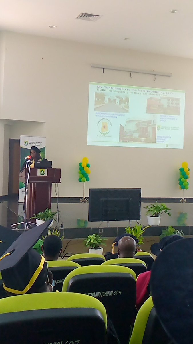 Prof. Evelyn Ansah explaining her contribution to capacity building of the next generation